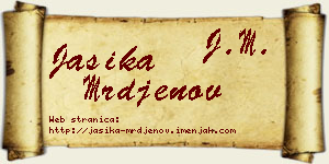 Jasika Mrđenov vizit kartica